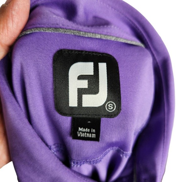 Footjoy Golf Polo Shirt Men's‎ Small Purple Embroidered Logo - Picture 7 of 9